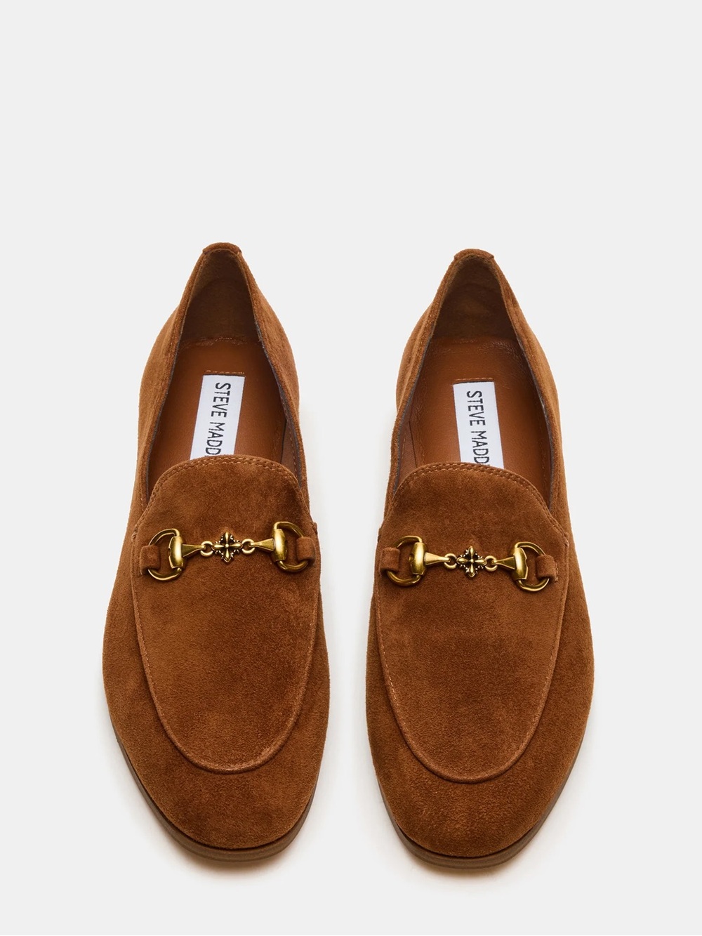 Steve Madden Women's Brown Suede Horsebit Loafers - Picture 3 of 4